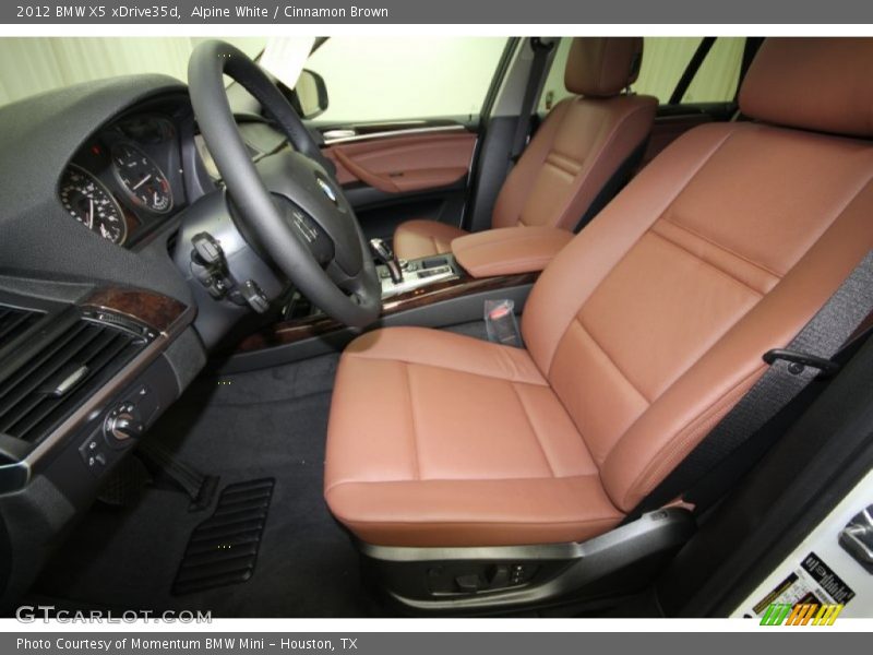 Alpine White / Cinnamon Brown 2012 BMW X5 xDrive35d