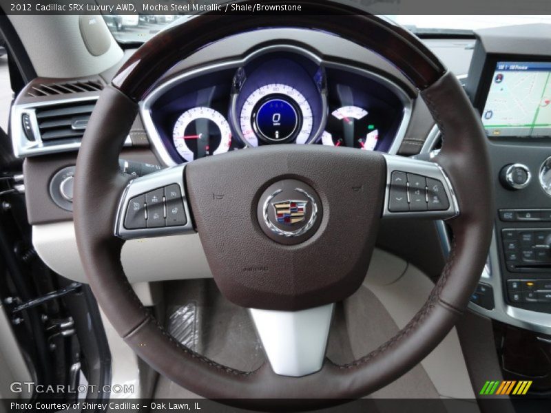 Mocha Steel Metallic / Shale/Brownstone 2012 Cadillac SRX Luxury AWD