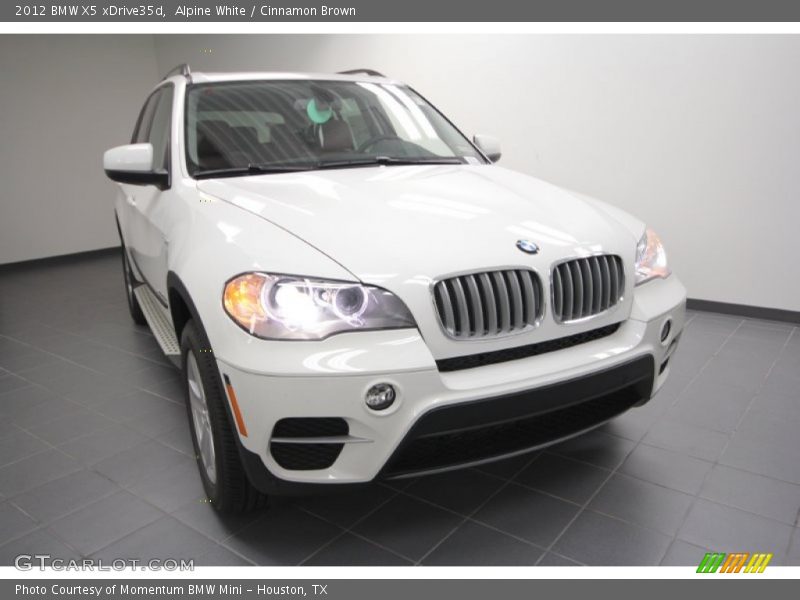 Alpine White / Cinnamon Brown 2012 BMW X5 xDrive35d