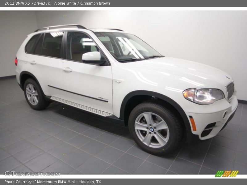 Alpine White / Cinnamon Brown 2012 BMW X5 xDrive35d