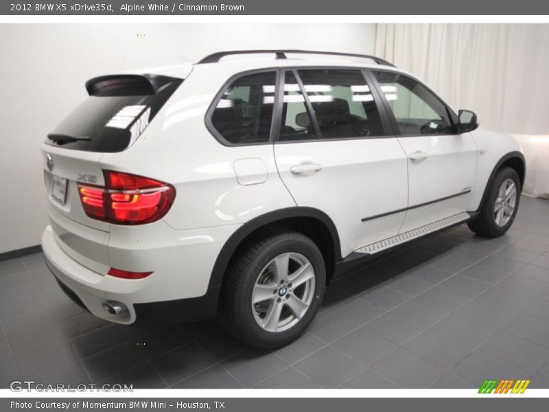 Alpine White / Cinnamon Brown 2012 BMW X5 xDrive35d
