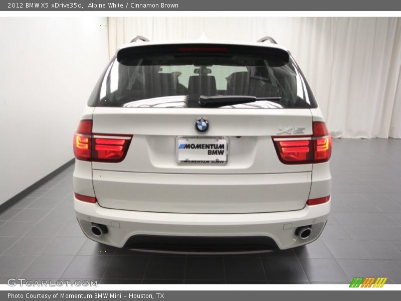 Alpine White / Cinnamon Brown 2012 BMW X5 xDrive35d
