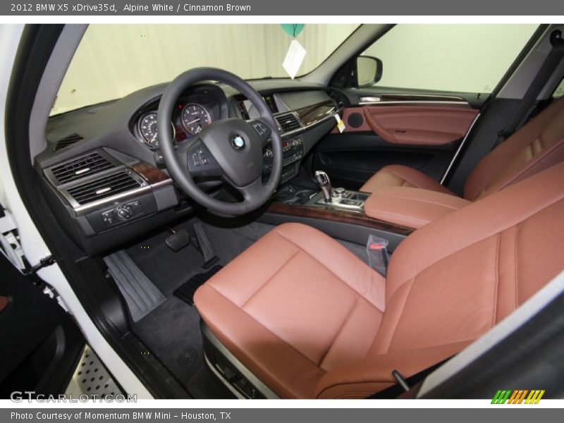 Alpine White / Cinnamon Brown 2012 BMW X5 xDrive35d