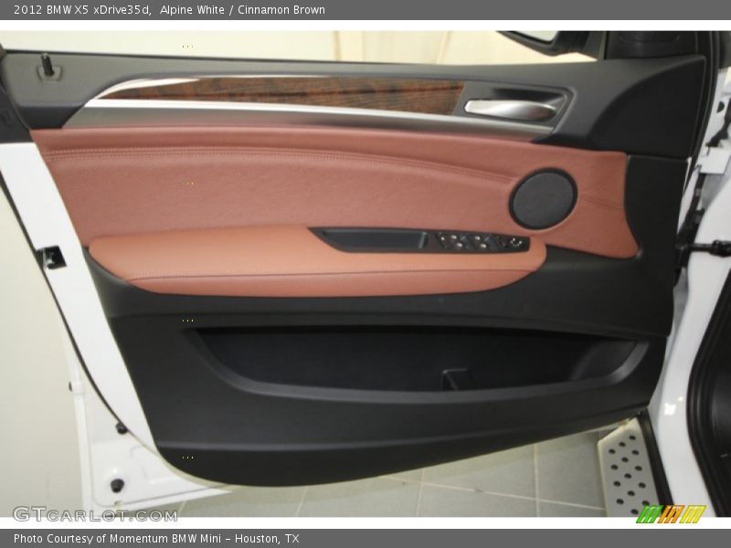 Alpine White / Cinnamon Brown 2012 BMW X5 xDrive35d