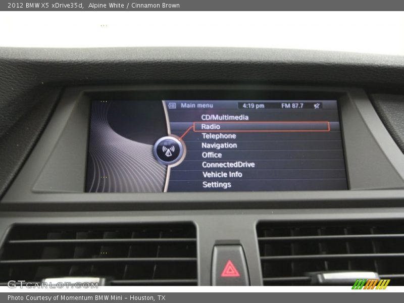 Alpine White / Cinnamon Brown 2012 BMW X5 xDrive35d