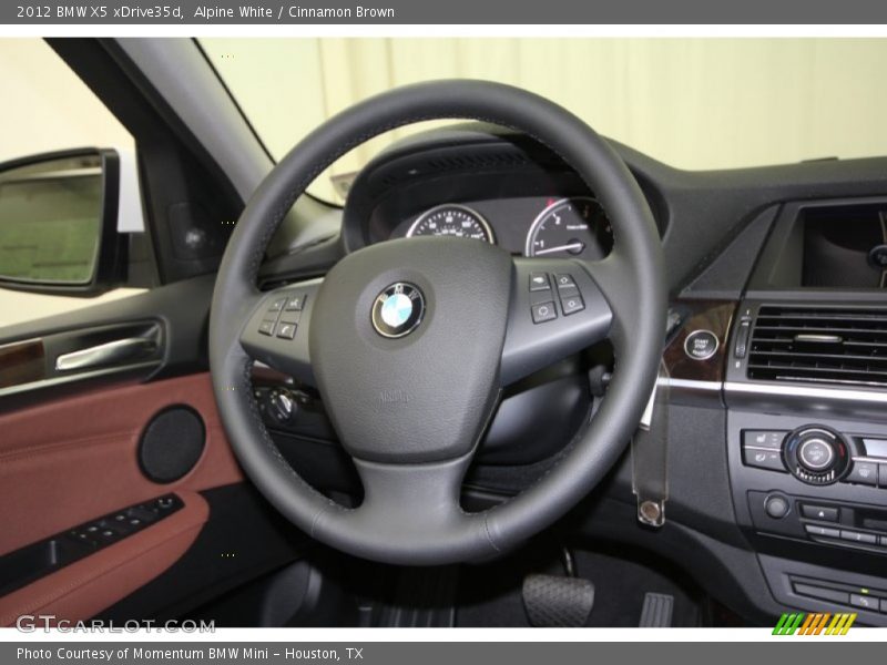 Alpine White / Cinnamon Brown 2012 BMW X5 xDrive35d