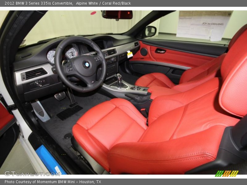 Alpine White / Coral Red/Black 2012 BMW 3 Series 335is Convertible