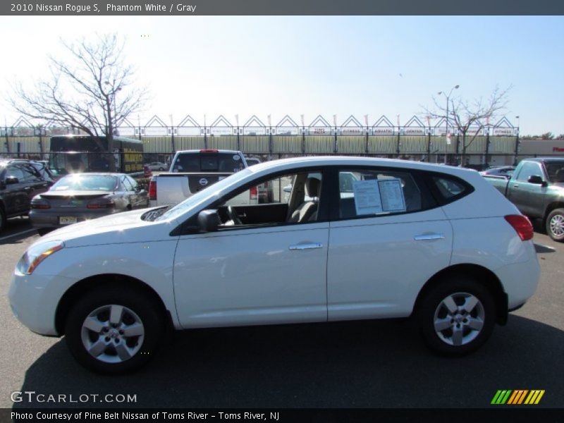 Phantom White / Gray 2010 Nissan Rogue S