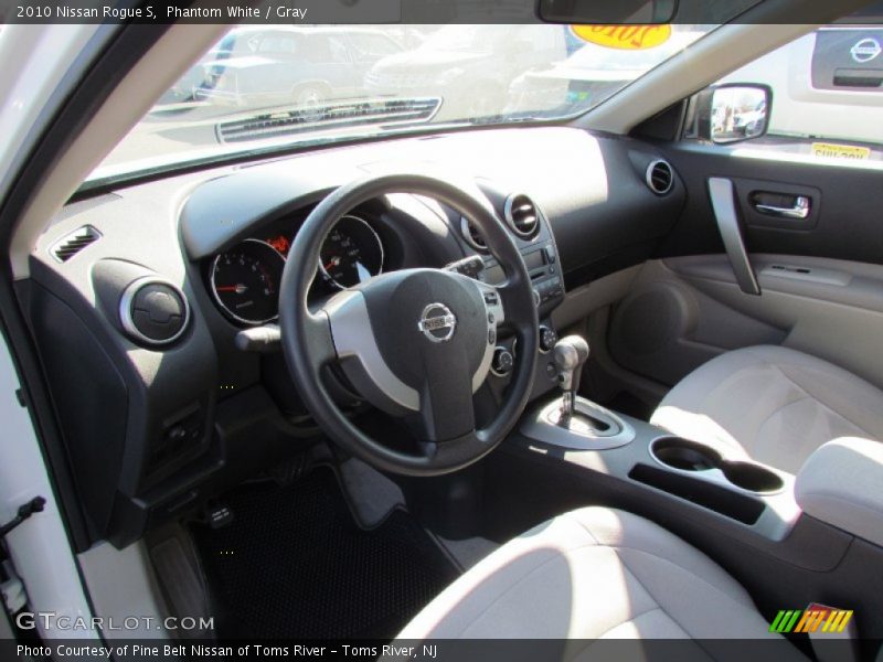 Phantom White / Gray 2010 Nissan Rogue S