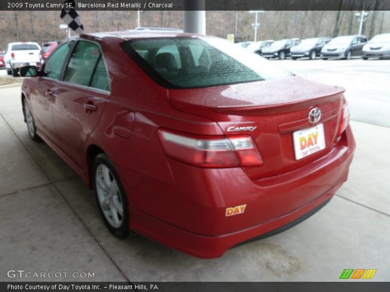 Barcelona Red Metallic / Charcoal 2009 Toyota Camry SE