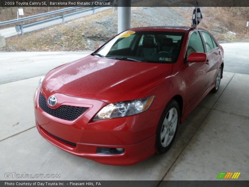 Barcelona Red Metallic / Charcoal 2009 Toyota Camry SE