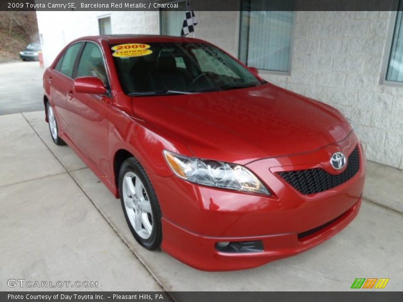Barcelona Red Metallic / Charcoal 2009 Toyota Camry SE