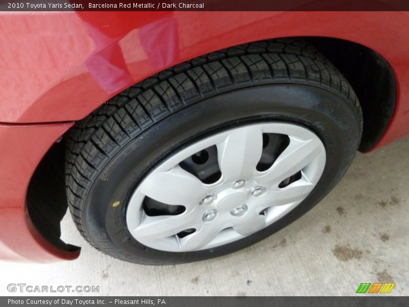 Barcelona Red Metallic / Dark Charcoal 2010 Toyota Yaris Sedan