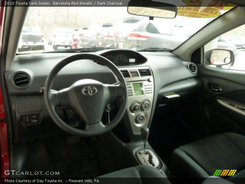 Barcelona Red Metallic / Dark Charcoal 2010 Toyota Yaris Sedan