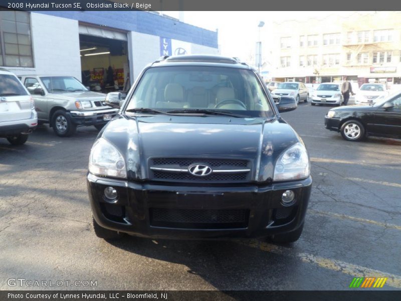 Obsidian Black / Beige 2008 Hyundai Tucson SE