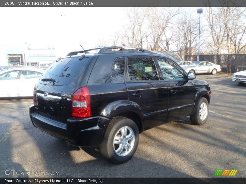 Obsidian Black / Beige 2008 Hyundai Tucson SE