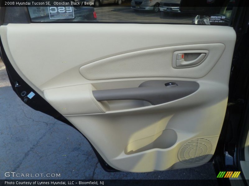 Obsidian Black / Beige 2008 Hyundai Tucson SE