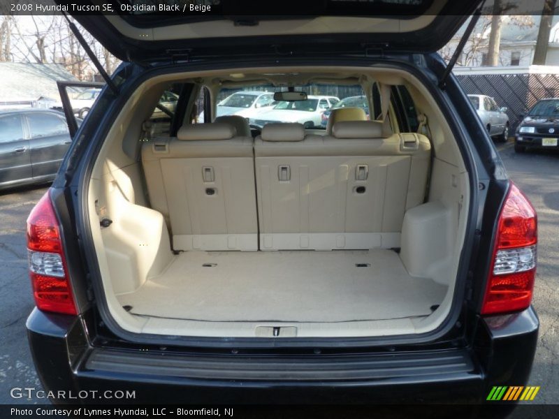 Obsidian Black / Beige 2008 Hyundai Tucson SE