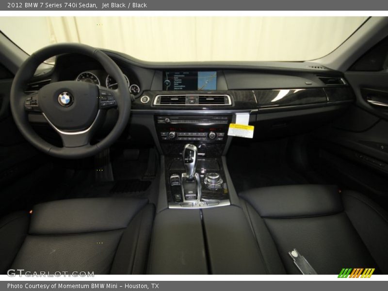 Jet Black / Black 2012 BMW 7 Series 740i Sedan