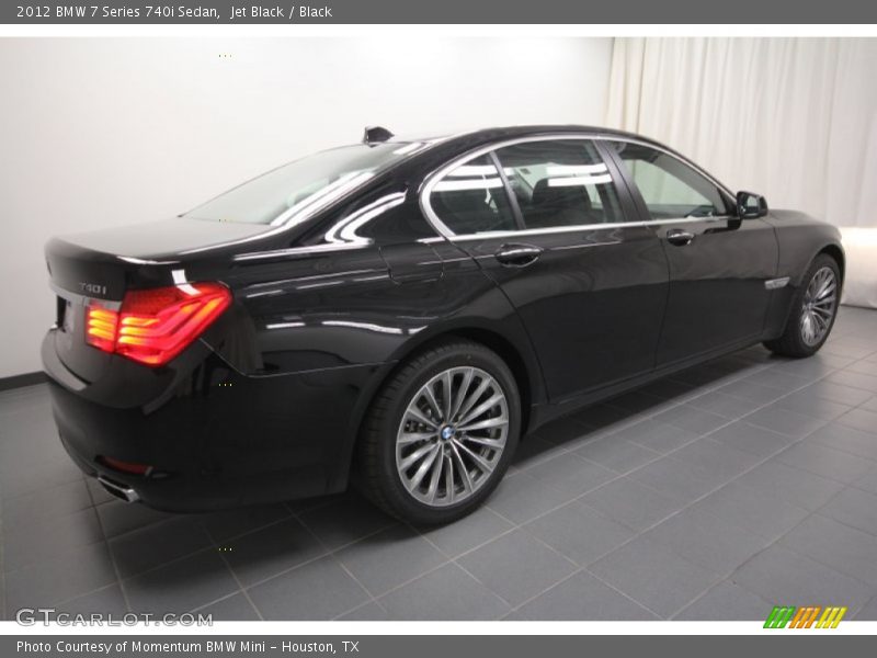 Jet Black / Black 2012 BMW 7 Series 740i Sedan