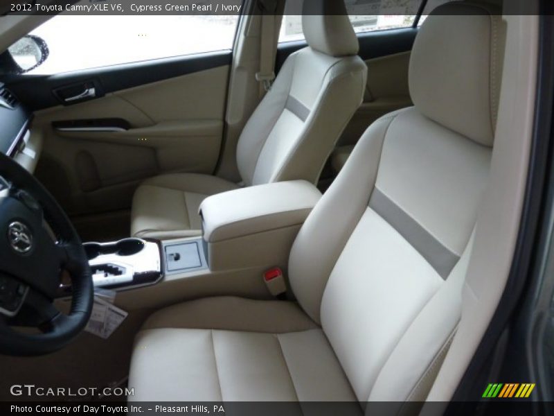Cypress Green Pearl / Ivory 2012 Toyota Camry XLE V6