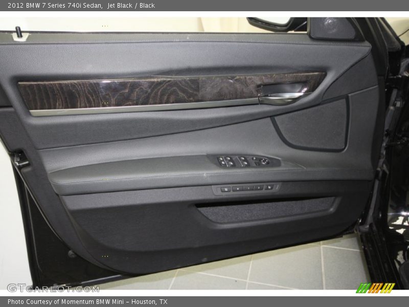 Jet Black / Black 2012 BMW 7 Series 740i Sedan
