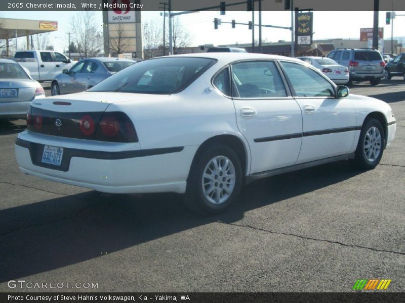 White / Medium Gray 2005 Chevrolet Impala