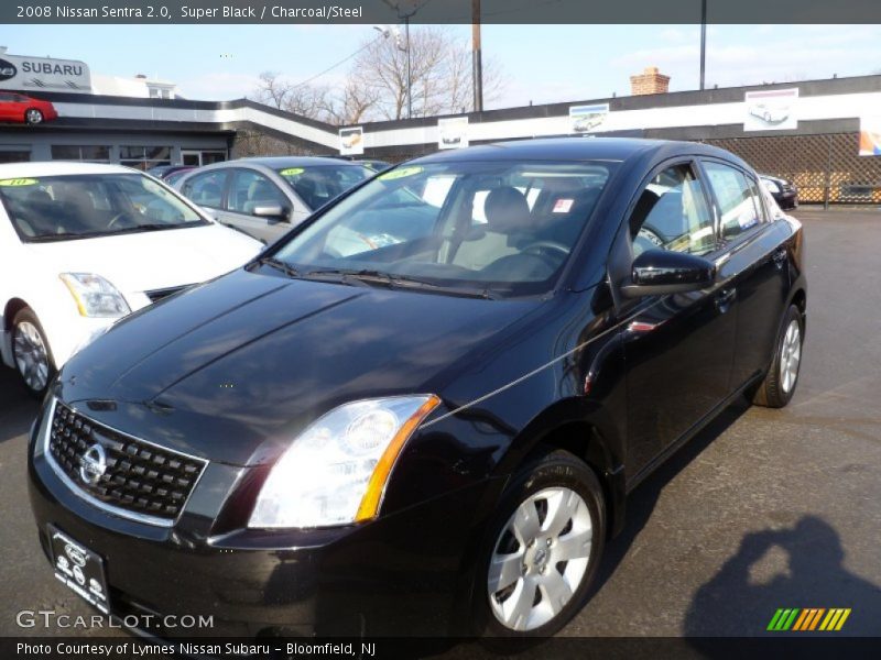 Super Black / Charcoal/Steel 2008 Nissan Sentra 2.0