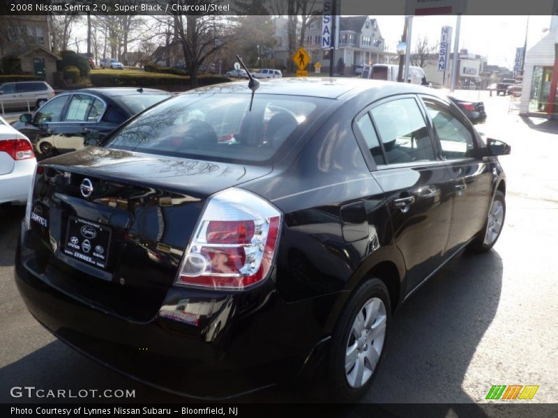 Super Black / Charcoal/Steel 2008 Nissan Sentra 2.0