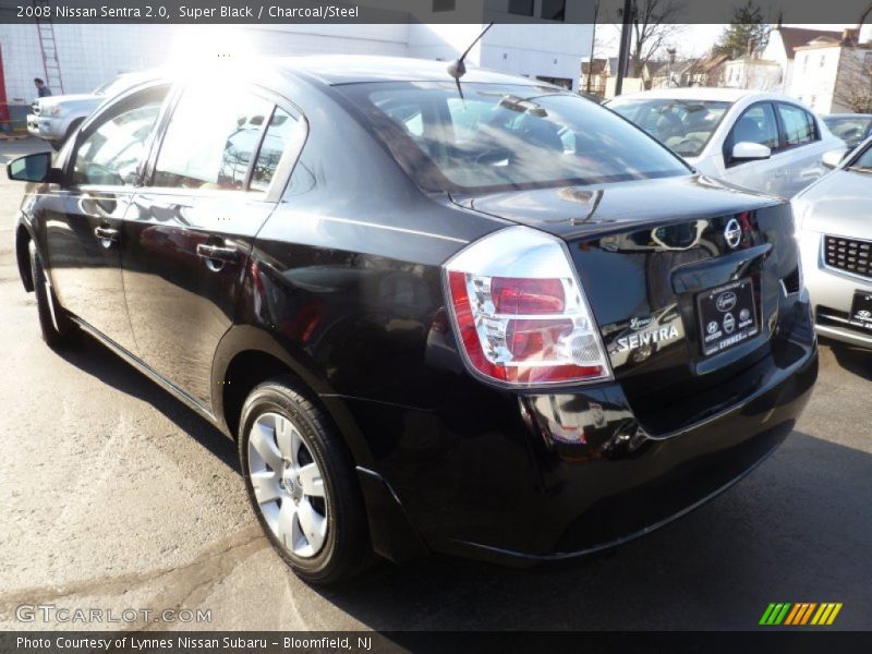 Super Black / Charcoal/Steel 2008 Nissan Sentra 2.0