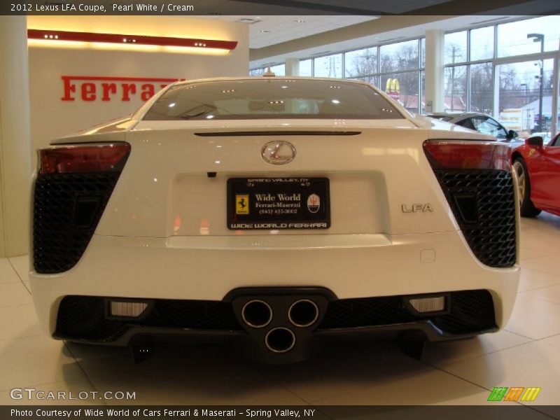 Pearl White / Cream 2012 Lexus LFA Coupe
