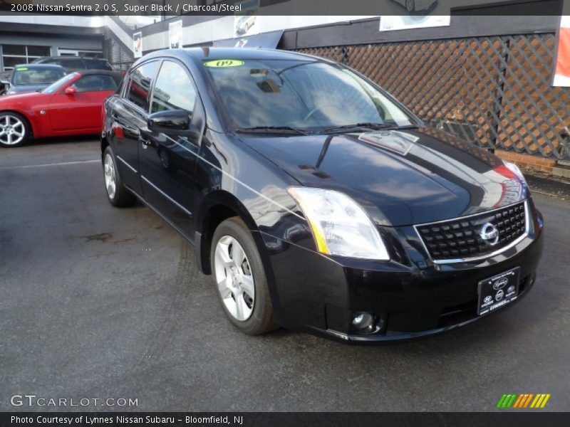 Super Black / Charcoal/Steel 2008 Nissan Sentra 2.0 S