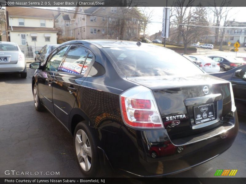 Super Black / Charcoal/Steel 2008 Nissan Sentra 2.0 S