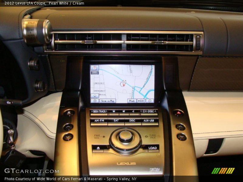 Navigation of 2012 LFA Coupe