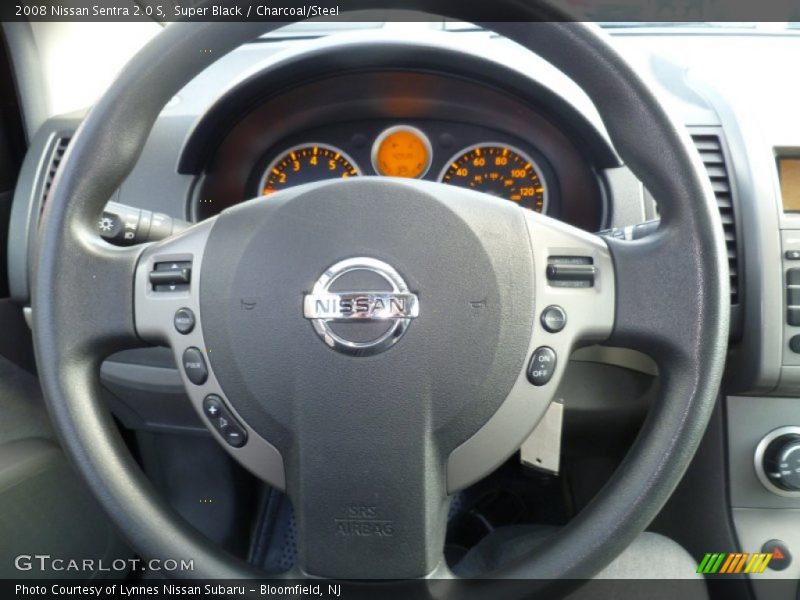 Super Black / Charcoal/Steel 2008 Nissan Sentra 2.0 S