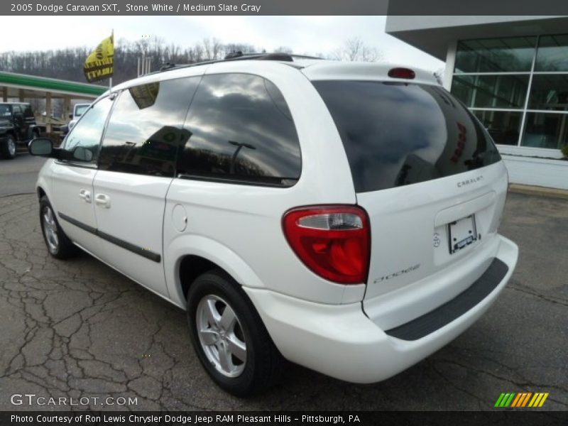 Stone White / Medium Slate Gray 2005 Dodge Caravan SXT