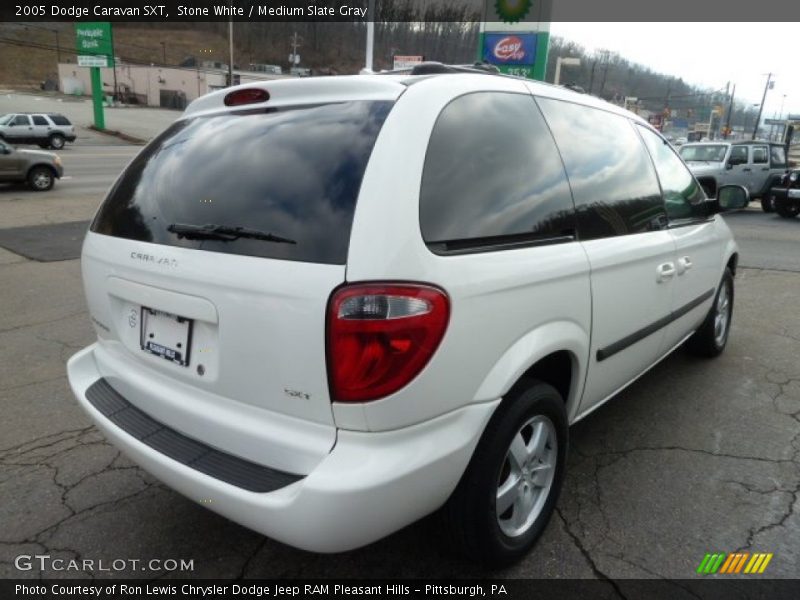 Stone White / Medium Slate Gray 2005 Dodge Caravan SXT