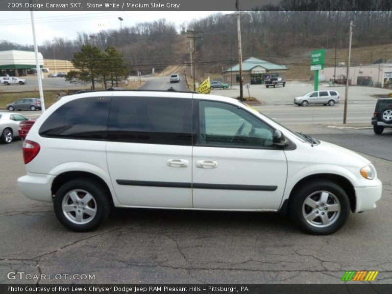 Stone White / Medium Slate Gray 2005 Dodge Caravan SXT