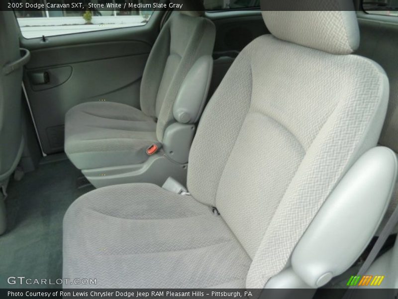Stone White / Medium Slate Gray 2005 Dodge Caravan SXT