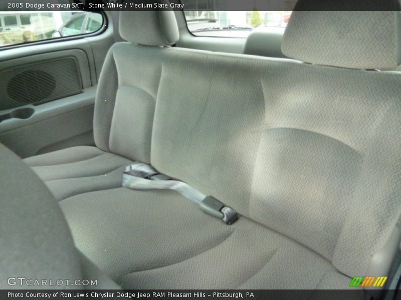 Stone White / Medium Slate Gray 2005 Dodge Caravan SXT