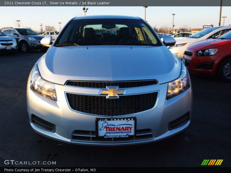 Silver Ice Metallic / Jet Black Leather 2011 Chevrolet Cruze LT