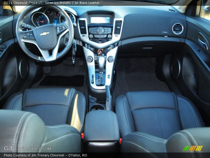 Silver Ice Metallic / Jet Black Leather 2011 Chevrolet Cruze LT