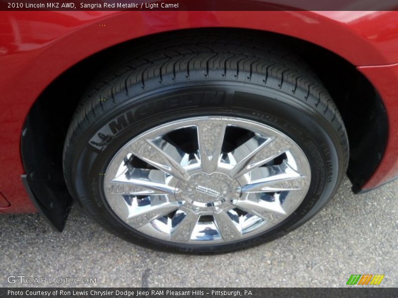 Sangria Red Metallic / Light Camel 2010 Lincoln MKZ AWD