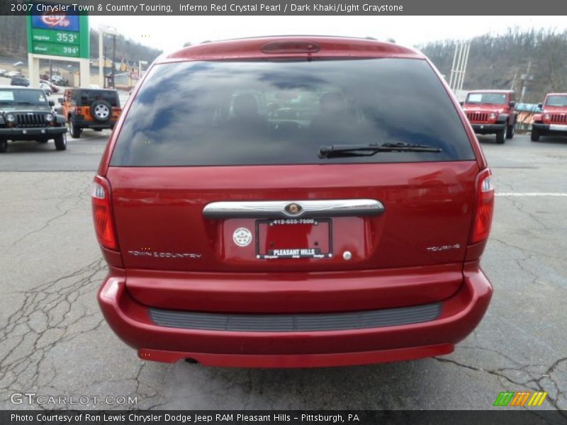 Inferno Red Crystal Pearl / Dark Khaki/Light Graystone 2007 Chrysler Town & Country Touring