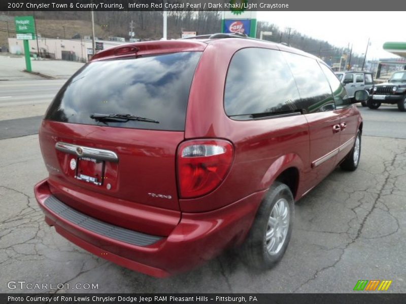 Inferno Red Crystal Pearl / Dark Khaki/Light Graystone 2007 Chrysler Town & Country Touring