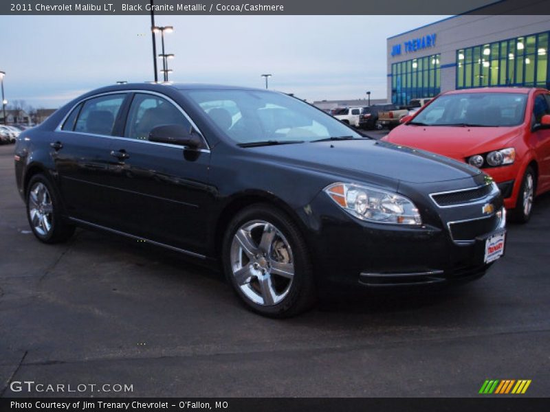 Black Granite Metallic / Cocoa/Cashmere 2011 Chevrolet Malibu LT