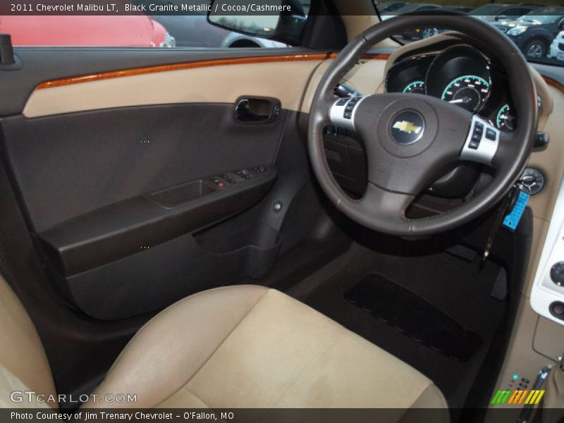 Black Granite Metallic / Cocoa/Cashmere 2011 Chevrolet Malibu LT