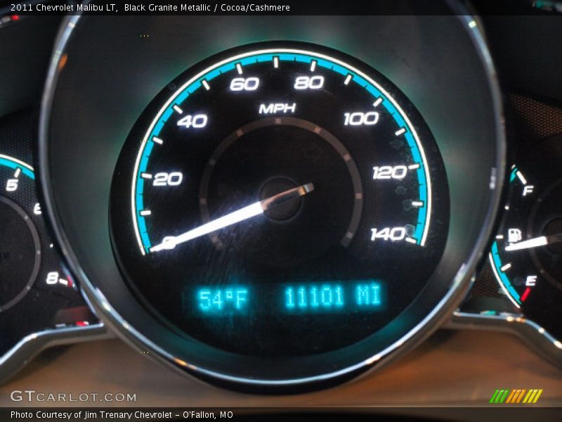 Black Granite Metallic / Cocoa/Cashmere 2011 Chevrolet Malibu LT
