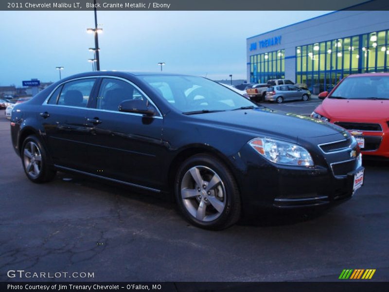 Black Granite Metallic / Ebony 2011 Chevrolet Malibu LT
