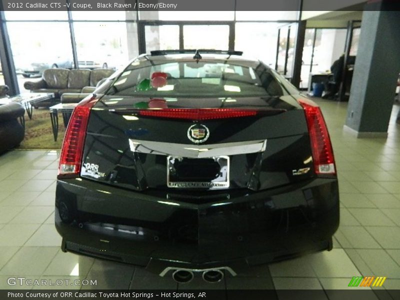 Black Raven / Ebony/Ebony 2012 Cadillac CTS -V Coupe